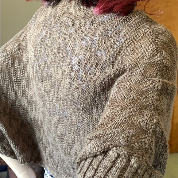 Decree knit shrug (brown) - Picture 9 of 11